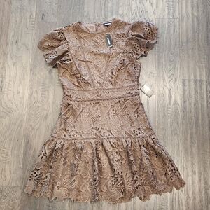 Express lace mini dress